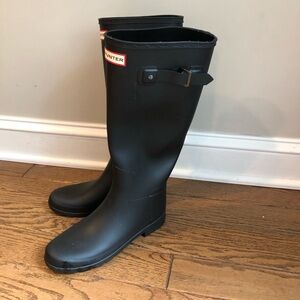 Black Original Hunter Rain Boots Sz 7